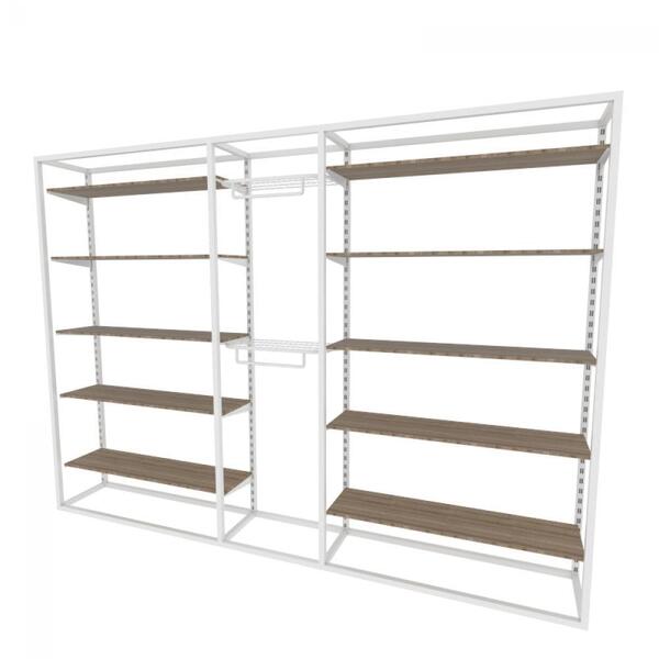 Arara Closet, Estilo Industrial, Guarda Roupas Aberto Com 35