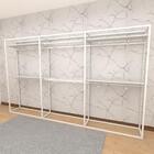 Arara Closet, Estilo Industrial, Guarda Roupas Aberto Com 35