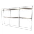 Arara Closet, Estilo Industrial, Guarda Roupas Aberto Com 35