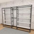 Arara Closet, Estilo Industrial, Guarda Roupas Aberto Com 35