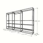 Arara Closet, Estilo Industrial, Guarda Roupas Aberto Com 35