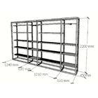 Arara Closet, Estilo Industrial, Guarda Roupas Aberto Com 36