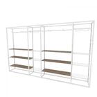 Arara Closet, Estilo Industrial, Guarda Roupas Aberto Com 36