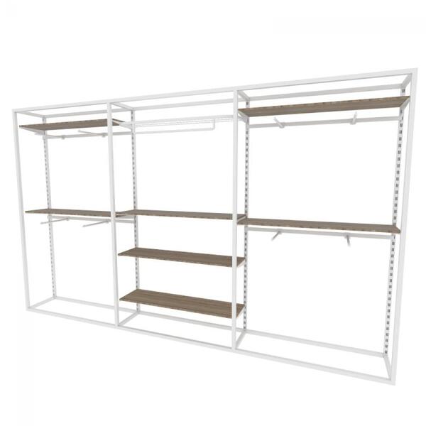 Arara Closet, Estilo Industrial, Guarda Roupas Aberto Com 37