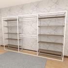 Arara Closet, Estilo Industrial, Guarda Roupas Aberto Com 37