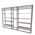 Arara Closet, Estilo Industrial, Guarda Roupas Aberto Com 37