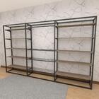 Arara Closet, Estilo Industrial, Guarda Roupas Aberto Com 37