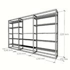 Arara Closet, Estilo Industrial, Guarda Roupas Aberto Com 37