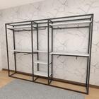 Arara Closet, Estilo Industrial, Guarda Roupas Aberto Com 37