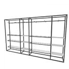 Arara Closet, Estilo Industrial, Guarda Roupas Aberto Com 38