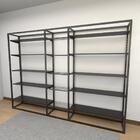 Arara Closet, Estilo Industrial, Guarda Roupas Aberto Com 38