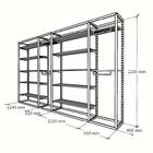 Arara Closet, Estilo Industrial, Guarda Roupas Aberto Com 38