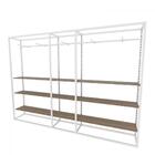 Arara Closet, Estilo Industrial, Guarda Roupas Aberto Com 38