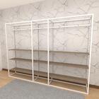 Arara Closet, Estilo Industrial, Guarda Roupas Aberto Com 38