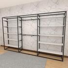 Arara Closet, Estilo Industrial, Guarda Roupas Aberto Com 39