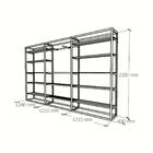 Arara Closet, Estilo Industrial, Guarda Roupas Aberto Com 39