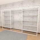 Arara Closet, Estilo Industrial, Guarda Roupas Aberto Com 41