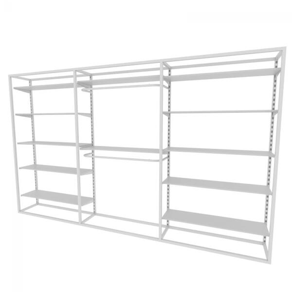 Arara Closet, Estilo Industrial, Guarda Roupas Aberto Com 41