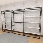 Arara Closet, Estilo Industrial, Guarda Roupas Aberto Com 41