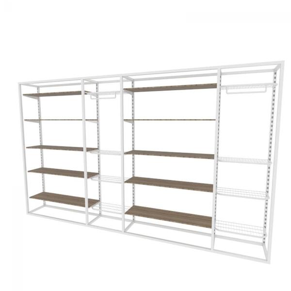 Arara Closet, Estilo Industrial, Guarda Roupas Aberto Com 42