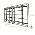 Arara Closet, Estilo Industrial, Guarda Roupas Aberto Com 42