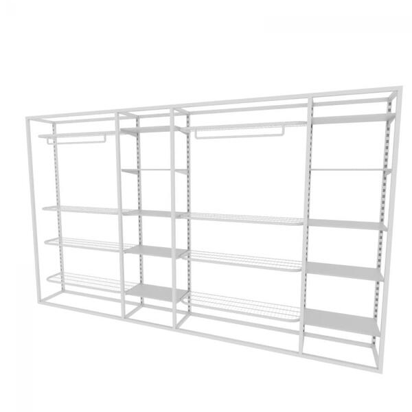 Arara Closet, Estilo Industrial, Guarda Roupas Aberto Com 42