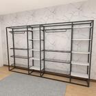 Arara Closet, Estilo Industrial, Guarda Roupas Aberto Com 42