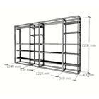 Arara Closet, Estilo Industrial, Guarda Roupas Aberto Com 42