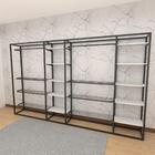 Arara Closet, Estilo Industrial, Guarda Roupas Aberto Com 42