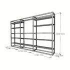 Arara Closet, Estilo Industrial, Guarda Roupas Aberto Com 43