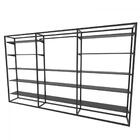 Arara Closet, Estilo Industrial, Guarda Roupas Aberto Com 43