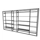 Arara Closet, Estilo Industrial, Guarda Roupas Aberto Com 44