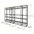 Arara Closet, Estilo Industrial, Guarda Roupas Aberto Com 44