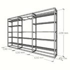 Arara Closet, Estilo Industrial, Guarda Roupas Aberto Com 45