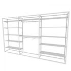 Arara Closet, Estilo Industrial, Guarda Roupas Aberto Com 45