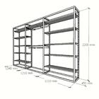 Arara Closet, Estilo Industrial, Guarda Roupas Aberto Com 45