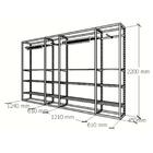 Arara Closet, Estilo Industrial, Guarda Roupas Aberto Com 46