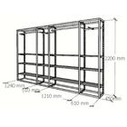 Arara Closet, Estilo Industrial, Guarda Roupas Aberto Com 46