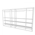 Arara Closet, Estilo Industrial, Guarda Roupas Aberto Com 46