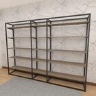 Arara Closet, Estilo Industrial, Guarda Roupas Aberto Com 48