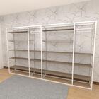 Arara Closet, Estilo Industrial, Guarda Roupas Aberto Com 54