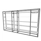 Arara Closet, Estilo Industrial, Guarda Roupas Aberto Com 54