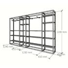 Arara Closet, Estilo Industrial, Guarda Roupas Aberto Com 58