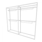 Arara Closet, Estilo Industrial, Guarda Roupas Aberto Com 6 P