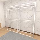 Arara Closet, Estilo Industrial, Guarda Roupas Aberto Com 6 P