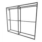 Arara Closet, Estilo Industrial, Guarda Roupas Aberto Com 6 P