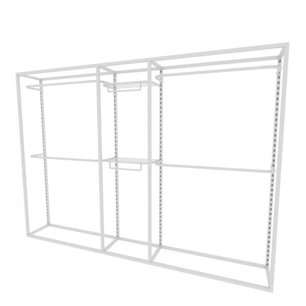 Arara Closet, Estilo Industrial, Guarda Roupas Aberto Com 9 P