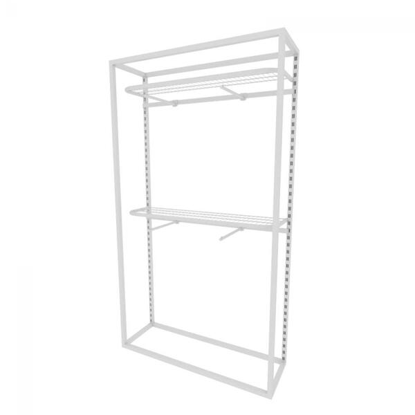 Arara Closet, Estilo Industrial, Guarda Roupas Aberto Com 9 P