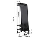 Arara Com Espelho Concept Cabecasa Madeiraoriginals Preto Tra