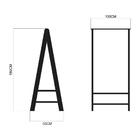 Arara Com Sapateira Em Madeira Natural De Pinus E Haste E Met